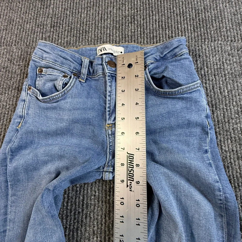 Zara Women Size 2 Light Wash Bootcut Flare Denim Jeans Blue 3175/043/400/34